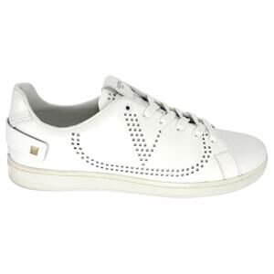 VALENTINO GARAVANI Backnet Perforated Leather Sneakers EU 41 US 11 White V-Logo